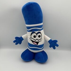 Crayola Itty Bitty Blue Bean Bag Plush 13.5”‎ Weighted Coloring Marker 2017